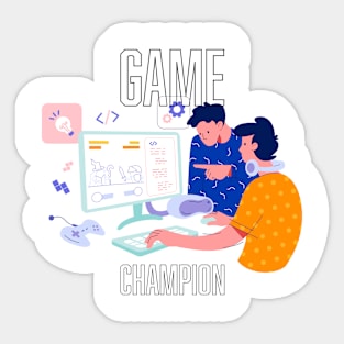 Game Champion Sticker